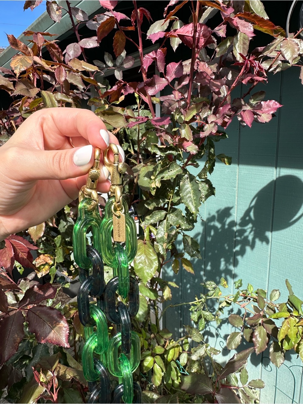 💚 COACH RESIN CHAIN STRAP! 💚 - Picture 4 of 6